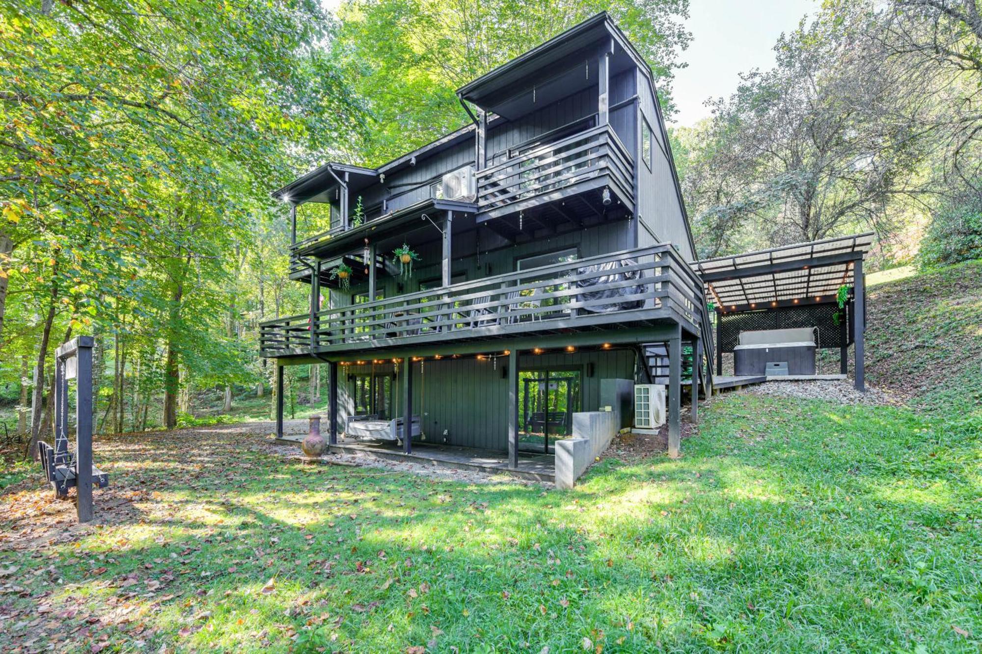 Modern Waynesville Cabin About 9 Mi To Lake Junaluska! Eksteriør bilde